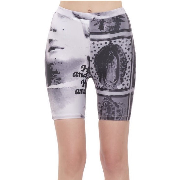 DANIELLE GUIZIO ROMAN BIKE COLLAGE BICYCLE SHORTS - Picture 2 of 6